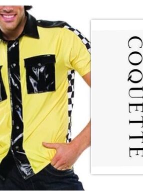 Coquette Yellow TAXXXI Driver Costume Shirt